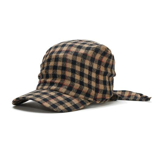 [New Drop -10%] SCARF CAP_CHECK BROWN