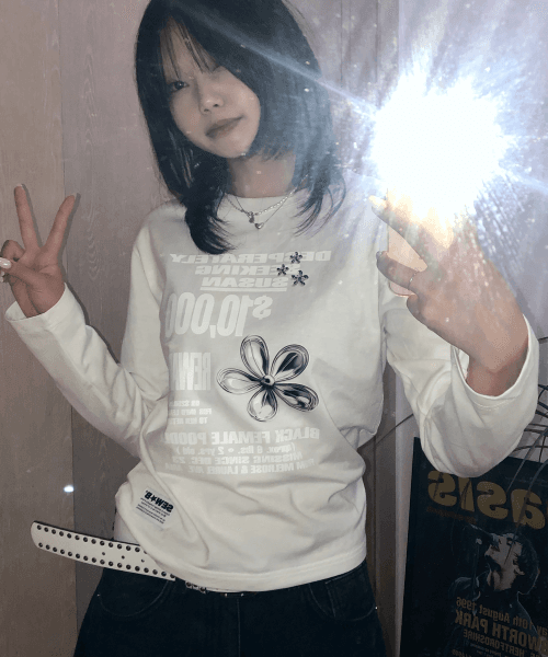 세미크롭 SILVERRR 긴팔티