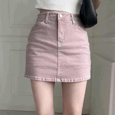 주말특가[치마바지/스판][3컬러] pigments washing denim skirt