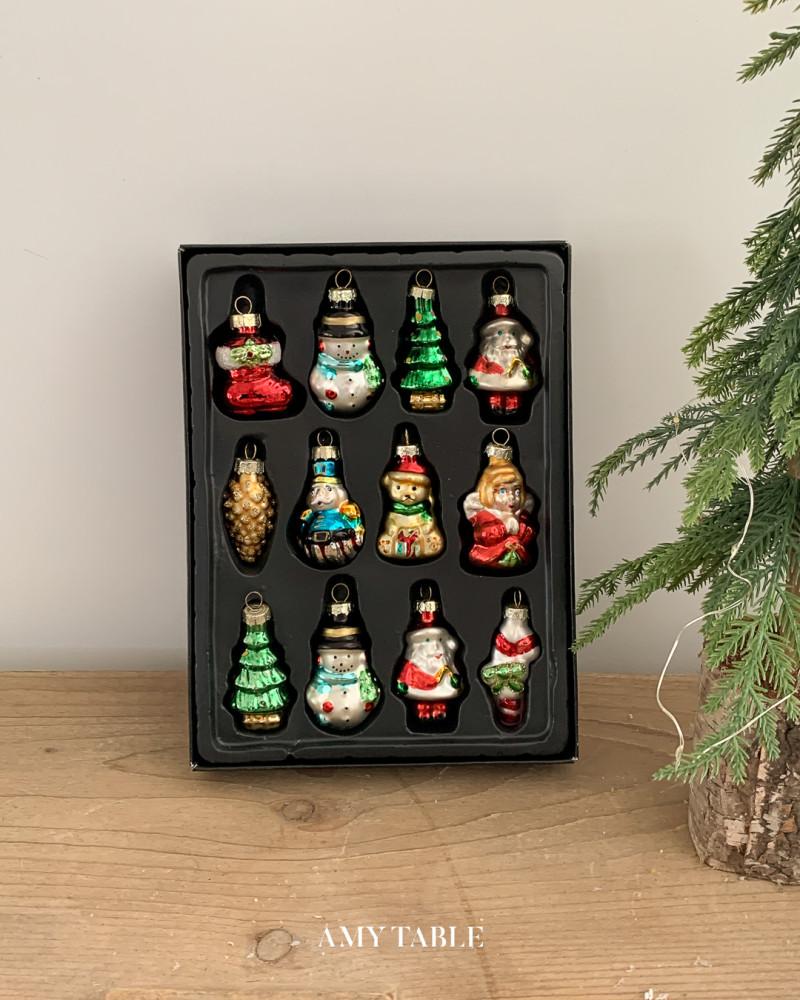 (에이미테이블) 홀리데이 오너먼트 세트