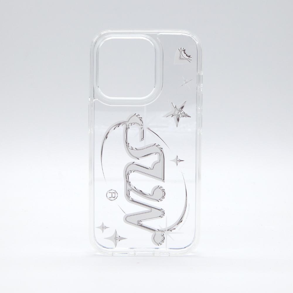 SUN CASE LOGO CLEAR SILVER