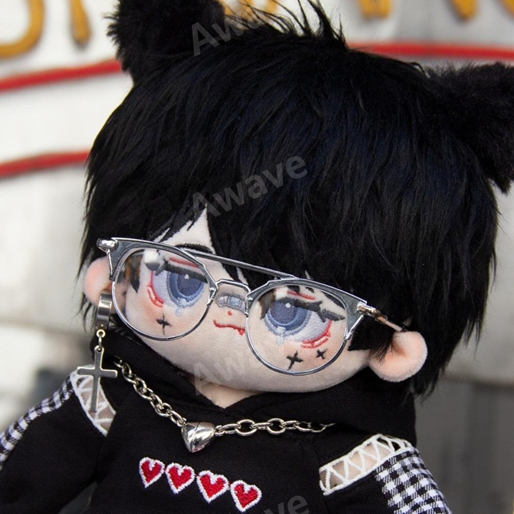 아이돌 인형 솜깅이 옷 실버 골드 뿔테 투브릿지 레트로 안경 소품 20cm 3종