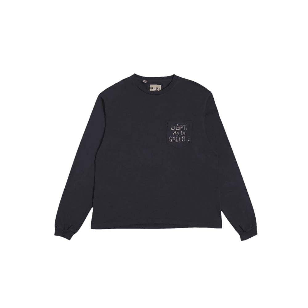 갤러리 디파트먼트 디파트 드 라 겔러리 롱슬리브 포켓 티셔츠 블랙