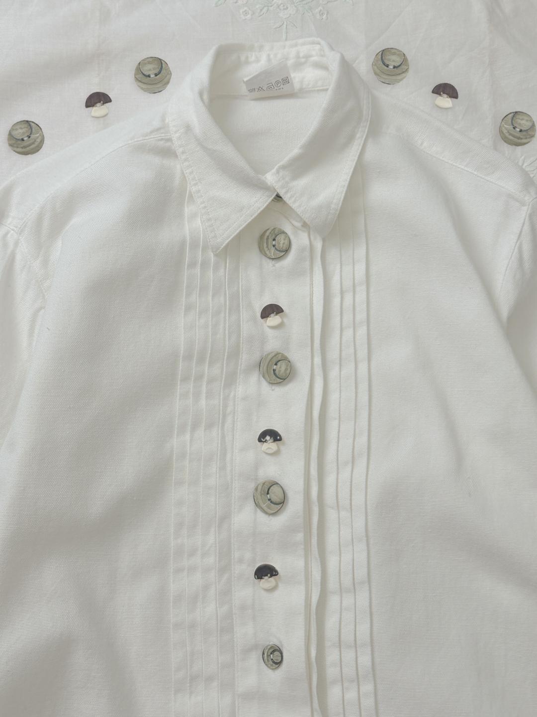 vintage embroidered shirts A6594