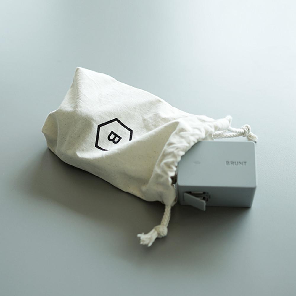 브런트 코드 파우치 (액세서리) / 디자인 로고 인테리어 소품 필통 린넨 주머니