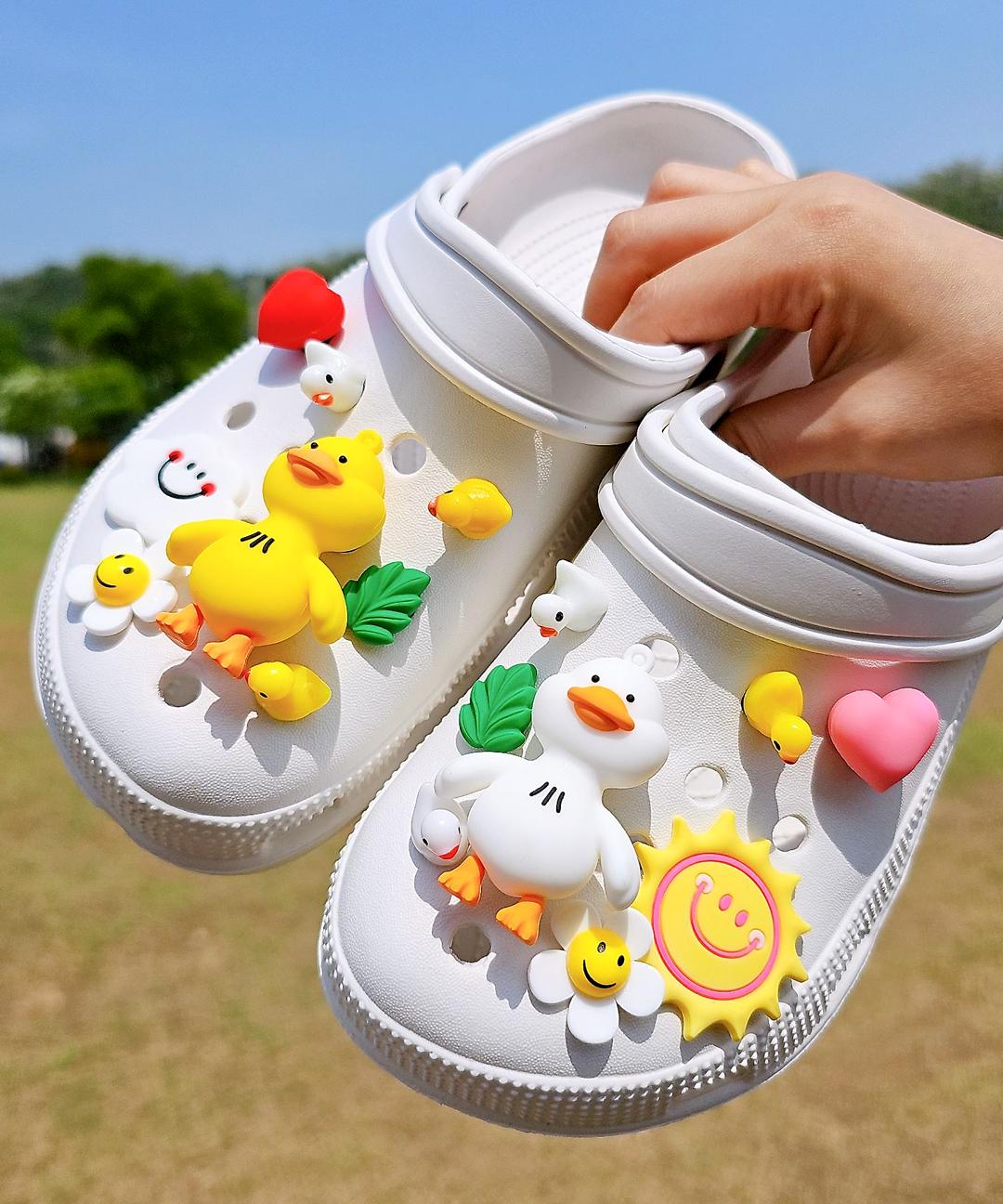 지비츠 세트 크록스 악세사리 파츠 자비츠 장식 세트 해피 오리