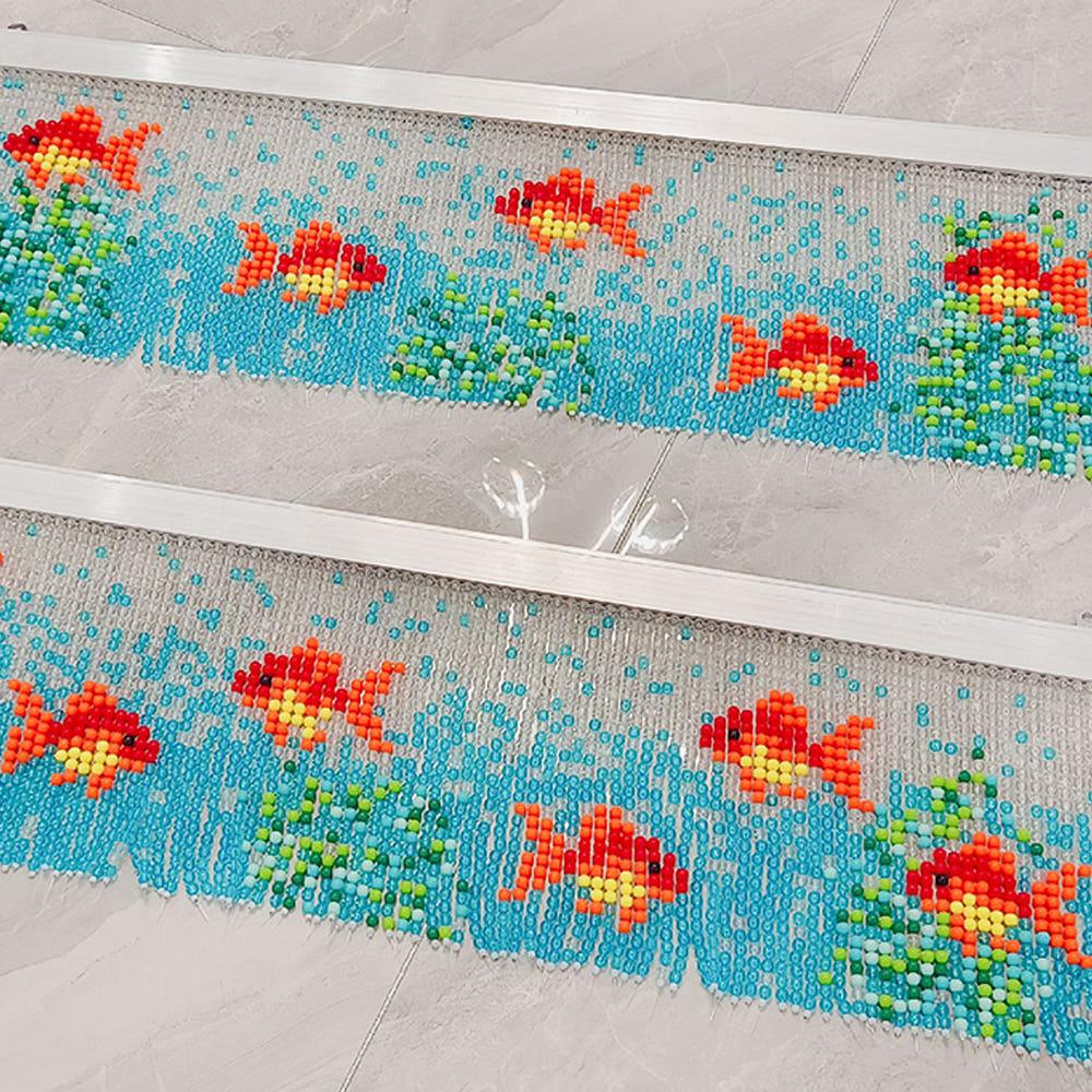 청량한 금붕어 비즈발 DIY 패키지 구슬발 86X29