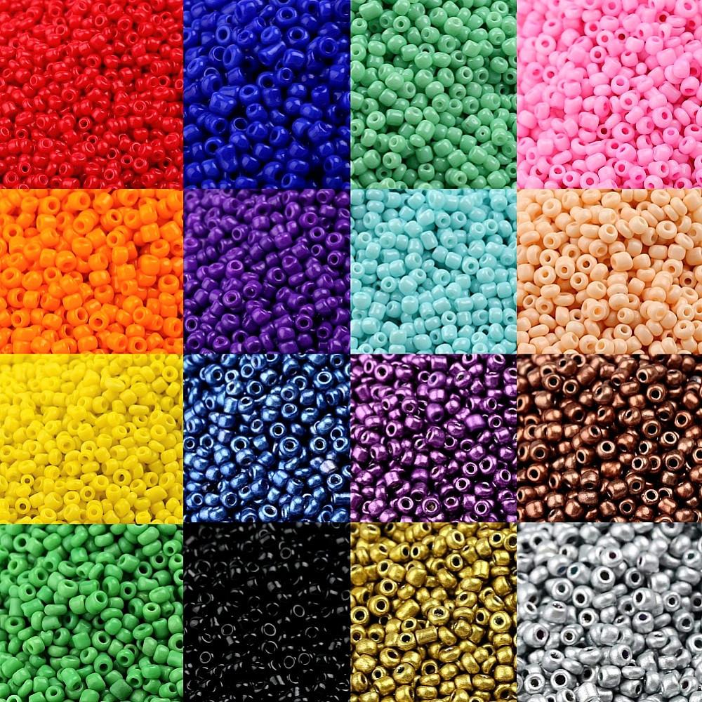 시드 비즈 2mm 3mm 구슬 공예 컬러 재료 악세사리 반지 팔찌