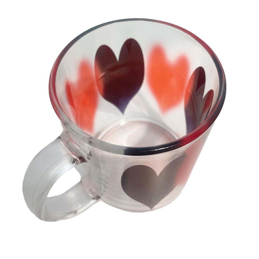 heart blur mug cup