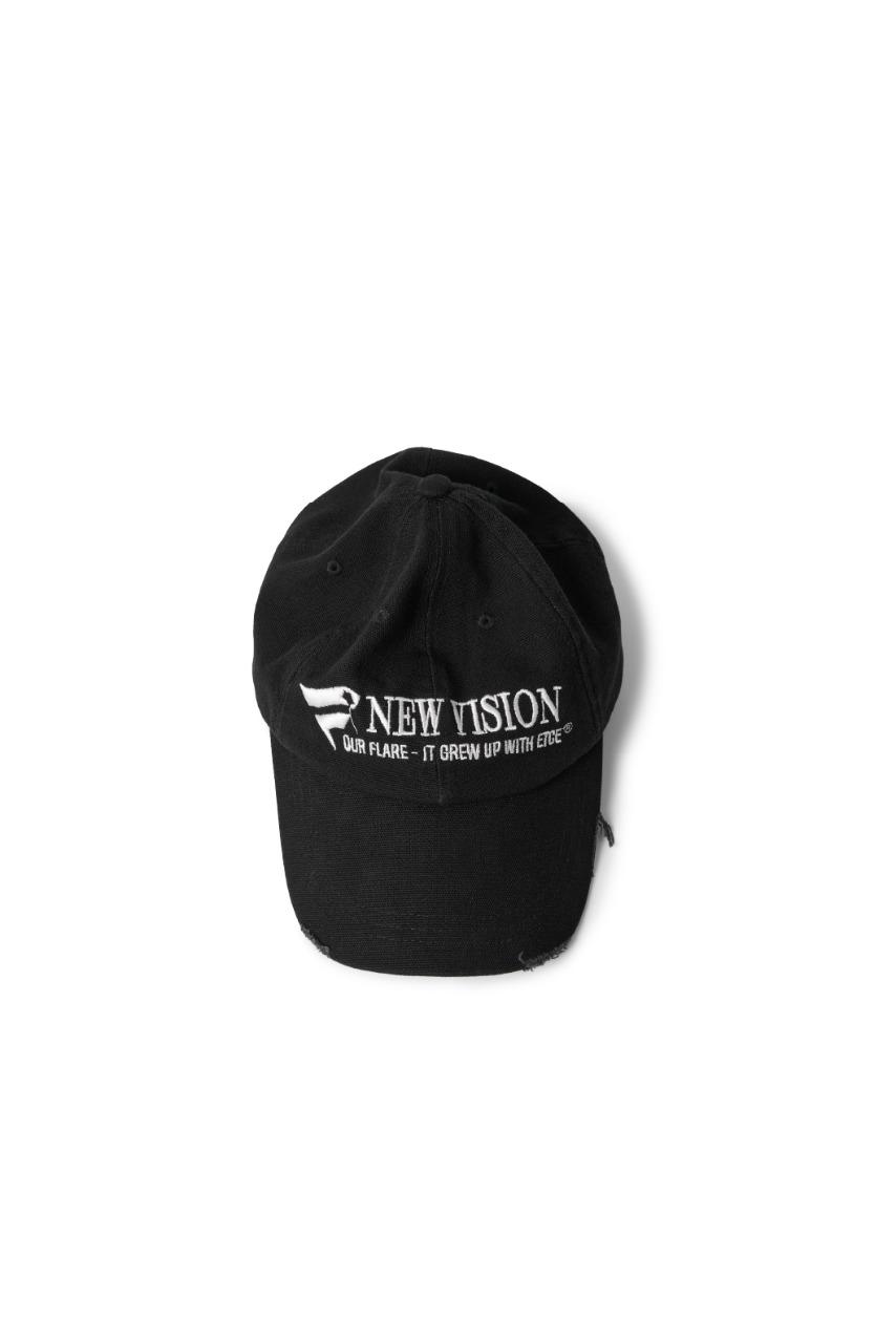 ETCE - NEW VISION DESTROYED WASHED CAP (BLACK)