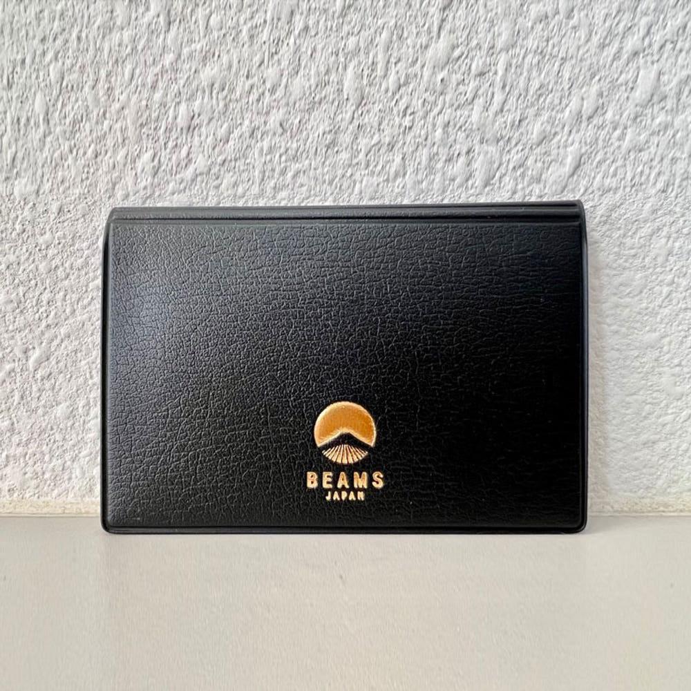 BEAMS 빔즈 하이타이드 별주 카드 지갑 명함 케이스 블랙