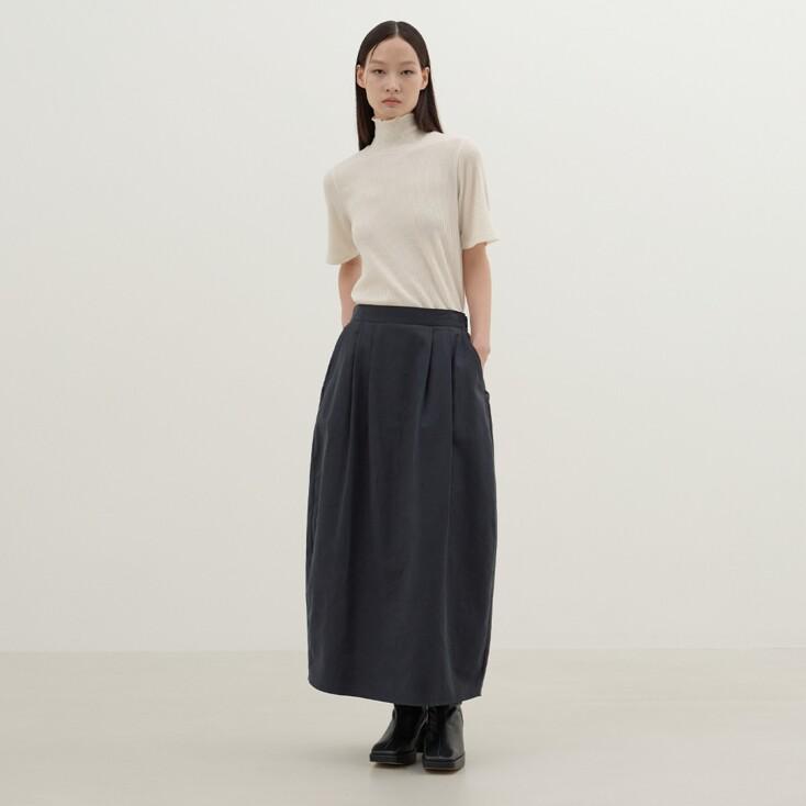 Volume Skirt (Navy)