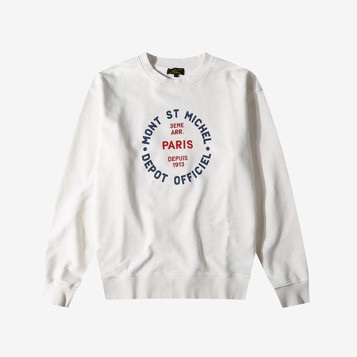TOLVIN - Embroidery & print sweatshirt_White