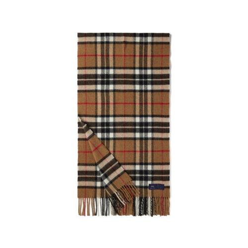 메리노울 숄 머플러 50cm - 카멜 톰슨