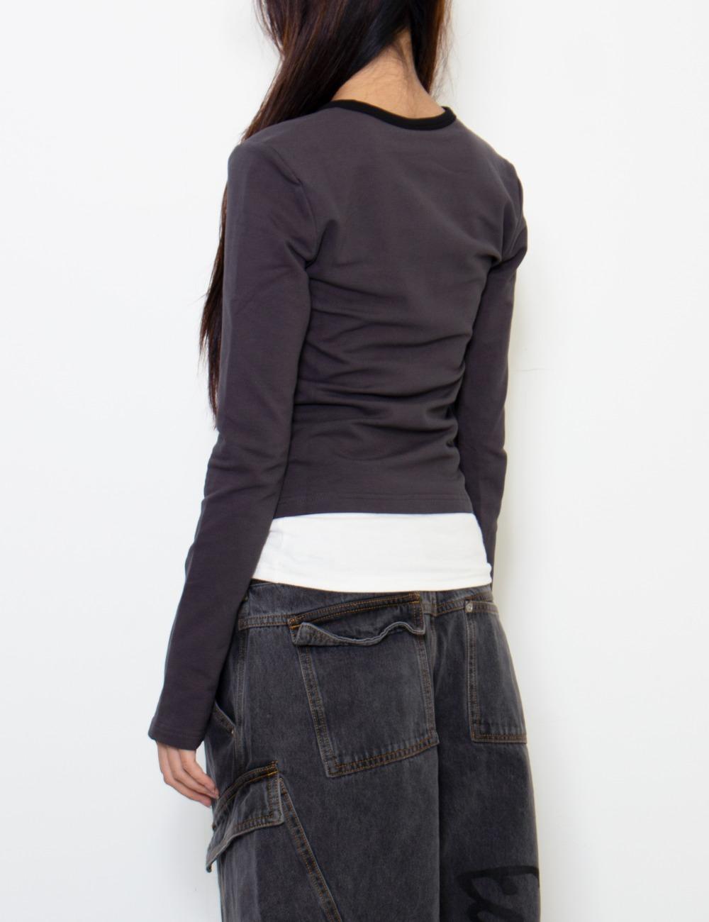 KOSMIC KISS ZIPPED CARDIGAN_BROWN