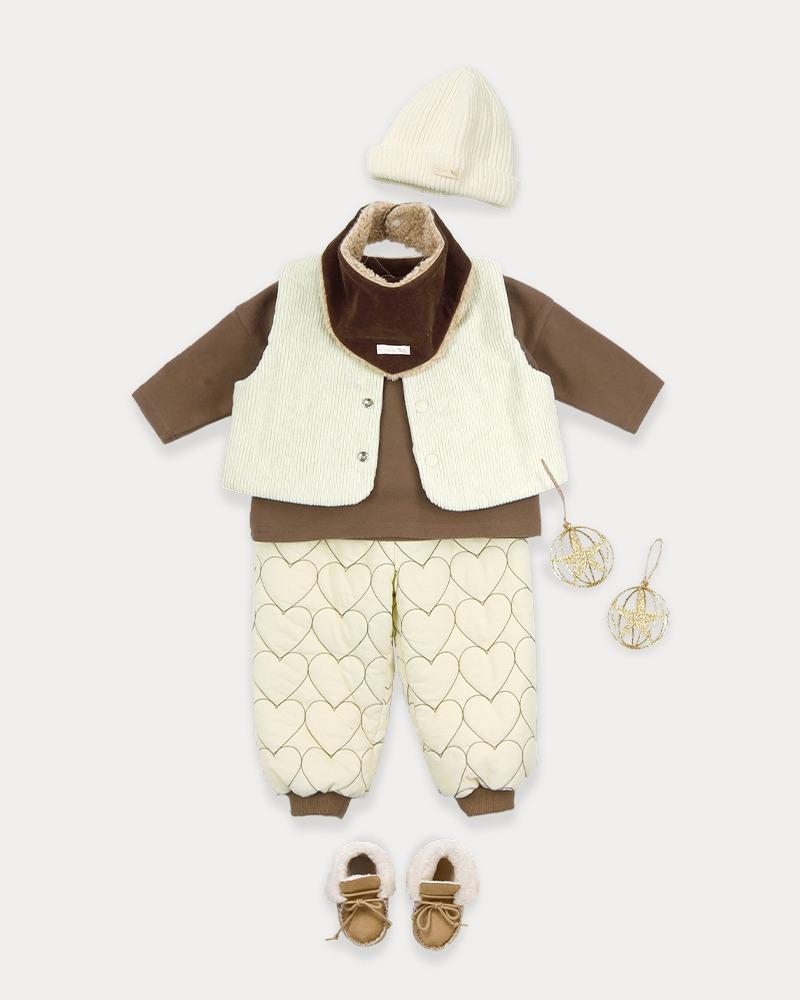 에뜨레 윈터 팬츠-크림