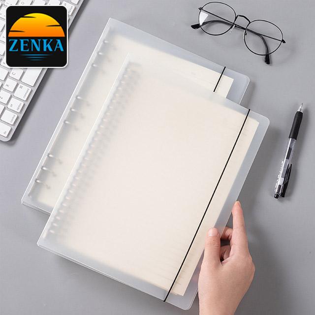 젠카 다이어리 6공 바인더 A5 A6 2024 만년 커버 무지 육공 미니 업무용 모눈
