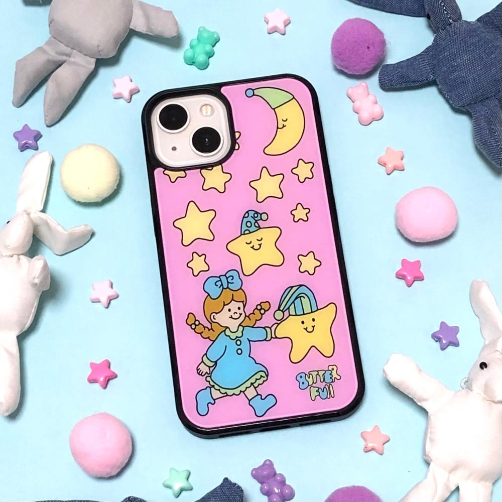 Lily and little star case / 에폭시or글라스 / 아이폰15