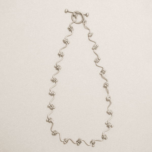 아버 노트 목걸이 실버