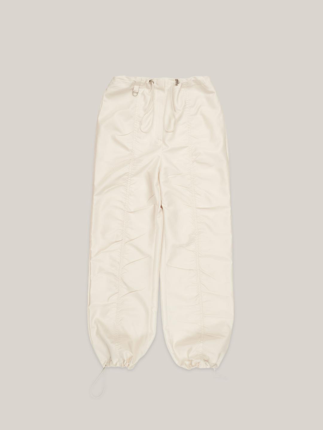 NYLON STRING JOGGER PANTS  [ CREAM ]