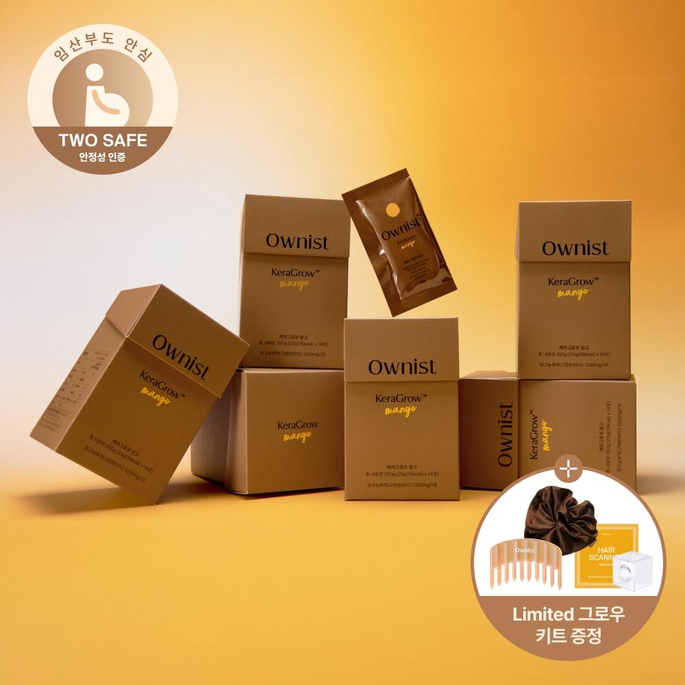 [공식몰 단독] 케라그로우 리미티드 세트 (12주 / 5+1box) (+괄사콤/스크런치/헤어밀도스캐너 증정)