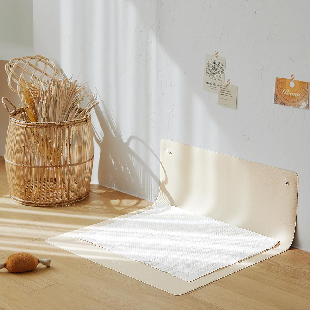 펫토 강아지 논슬립 배변판 슬림 실리콘 배변매트 미디움 (69x55)