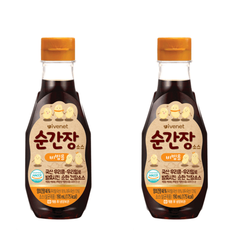 아이배냇베베 순간장 소스 190ml, 비빔용, 190ml, 2개 - 간장/된장류 | 쿠팡