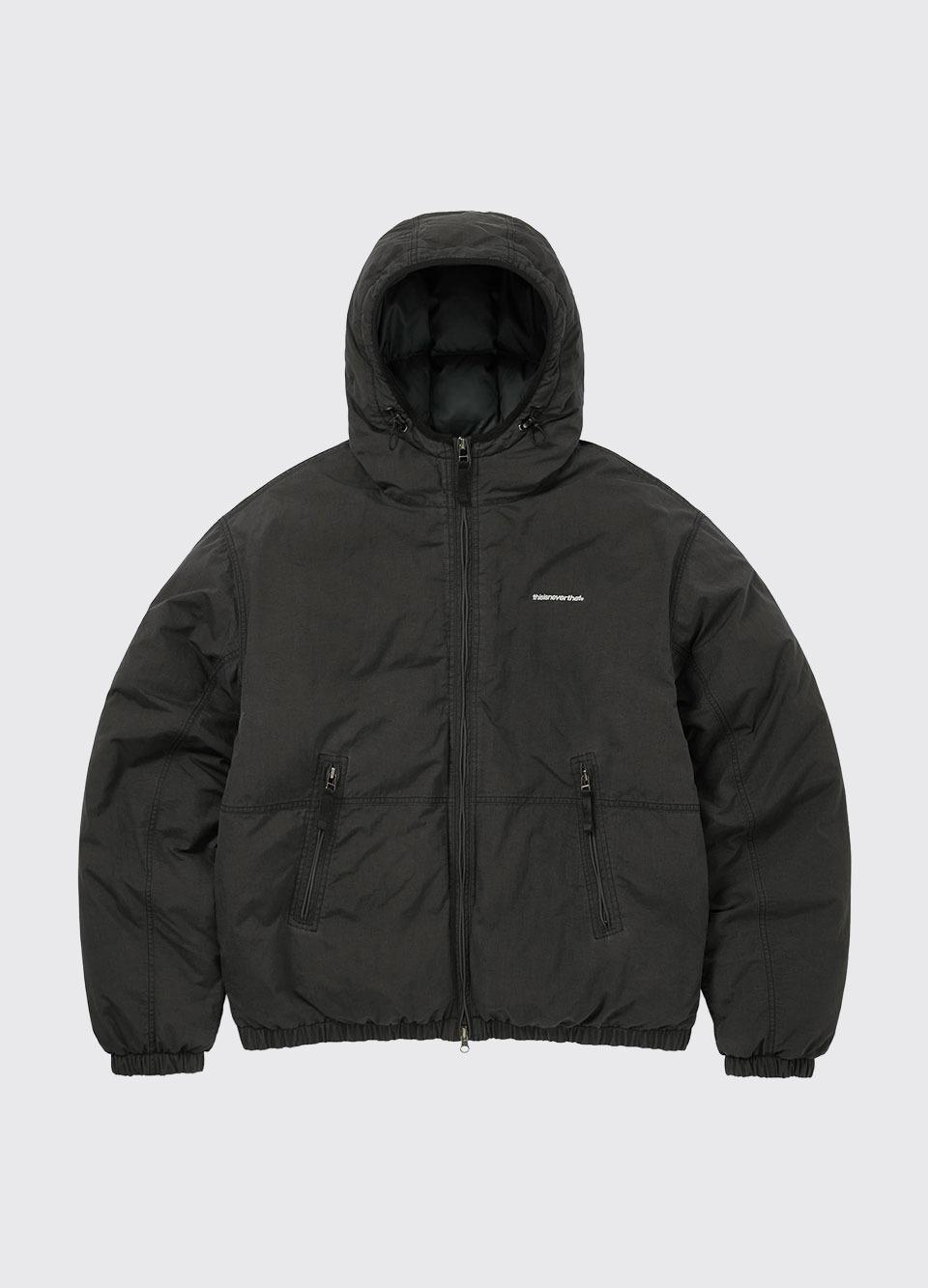 WASHED DOWN PUFFER JACKET BLACK
