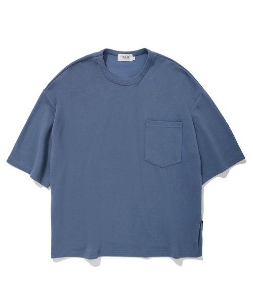 테일러 7부 오버핏 스탠다드 티셔츠 (애쉬블루)