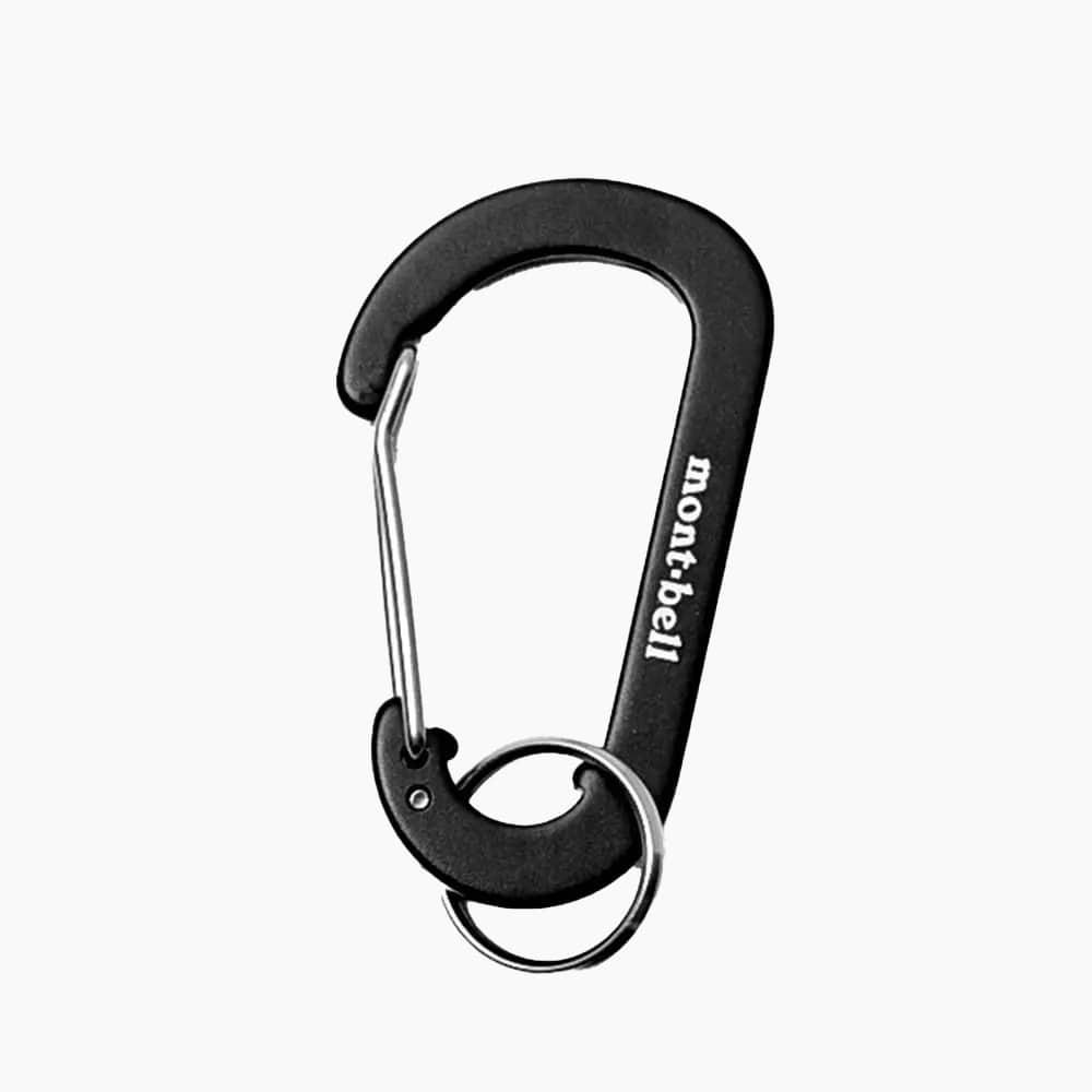MONTBELL Key Carabiner Flat D Kan 6 "Black\"