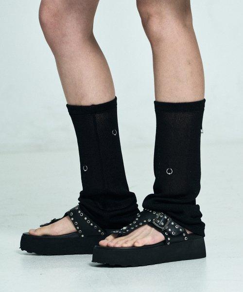 Piercing leg warmer - Black