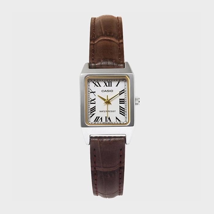 CASIO 카시오 LTP-V007L-7B2 여성 가죽밴드 심플 손목시계