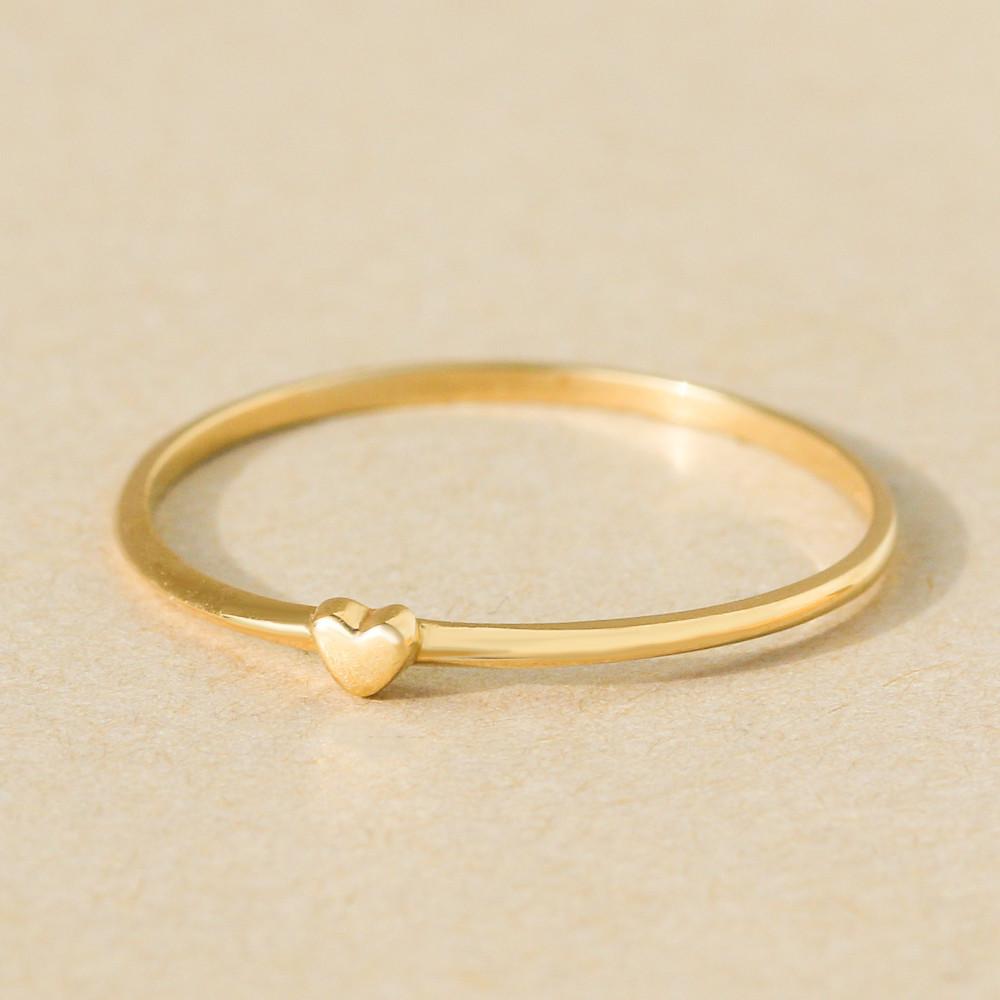 로탈라 14k 여리여리 하트 반지