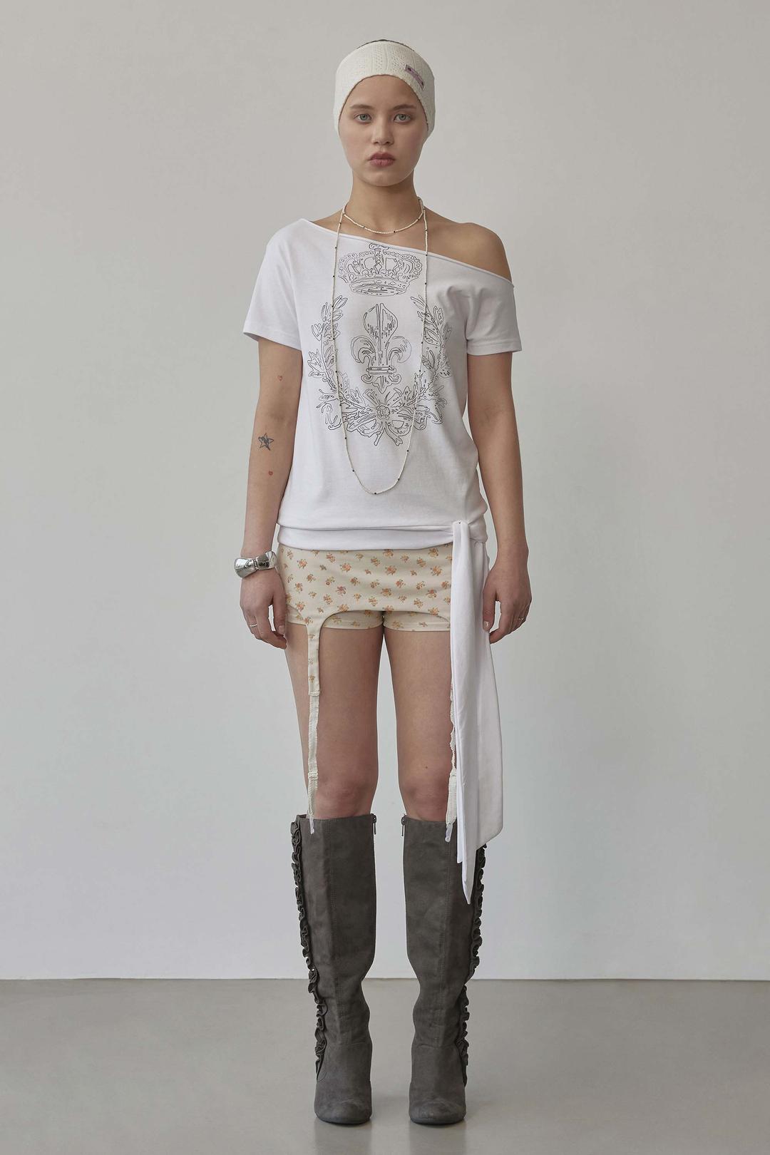 Cottage Garter Belt Skort Raw