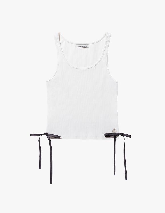 Ribbon Pin Sleeveless - White
