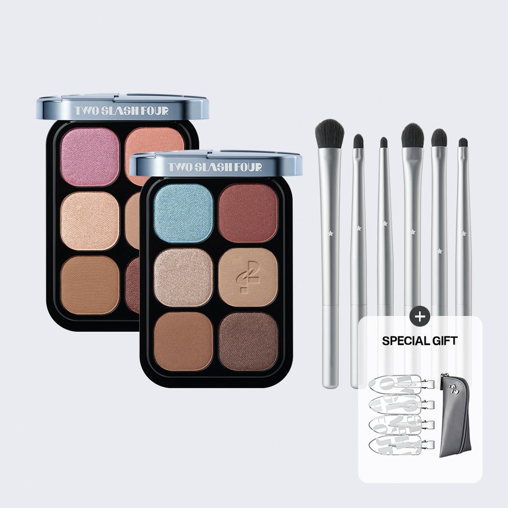 [SET] 오드 밸런스 아이 팔레트 + 이지 터치 아이 브러쉬 키트