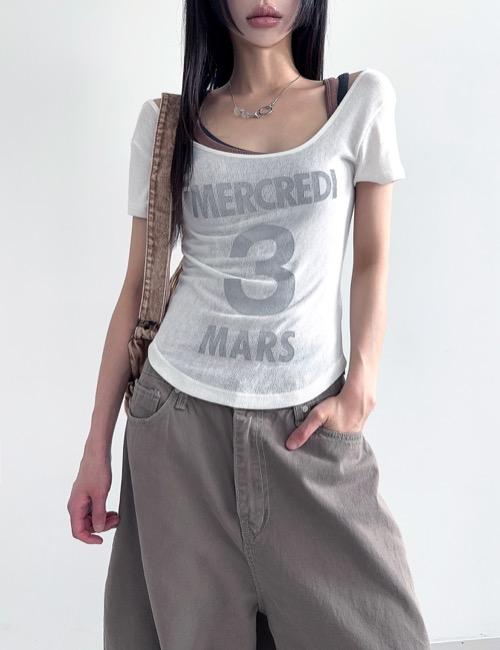 deep round 3 printing tee