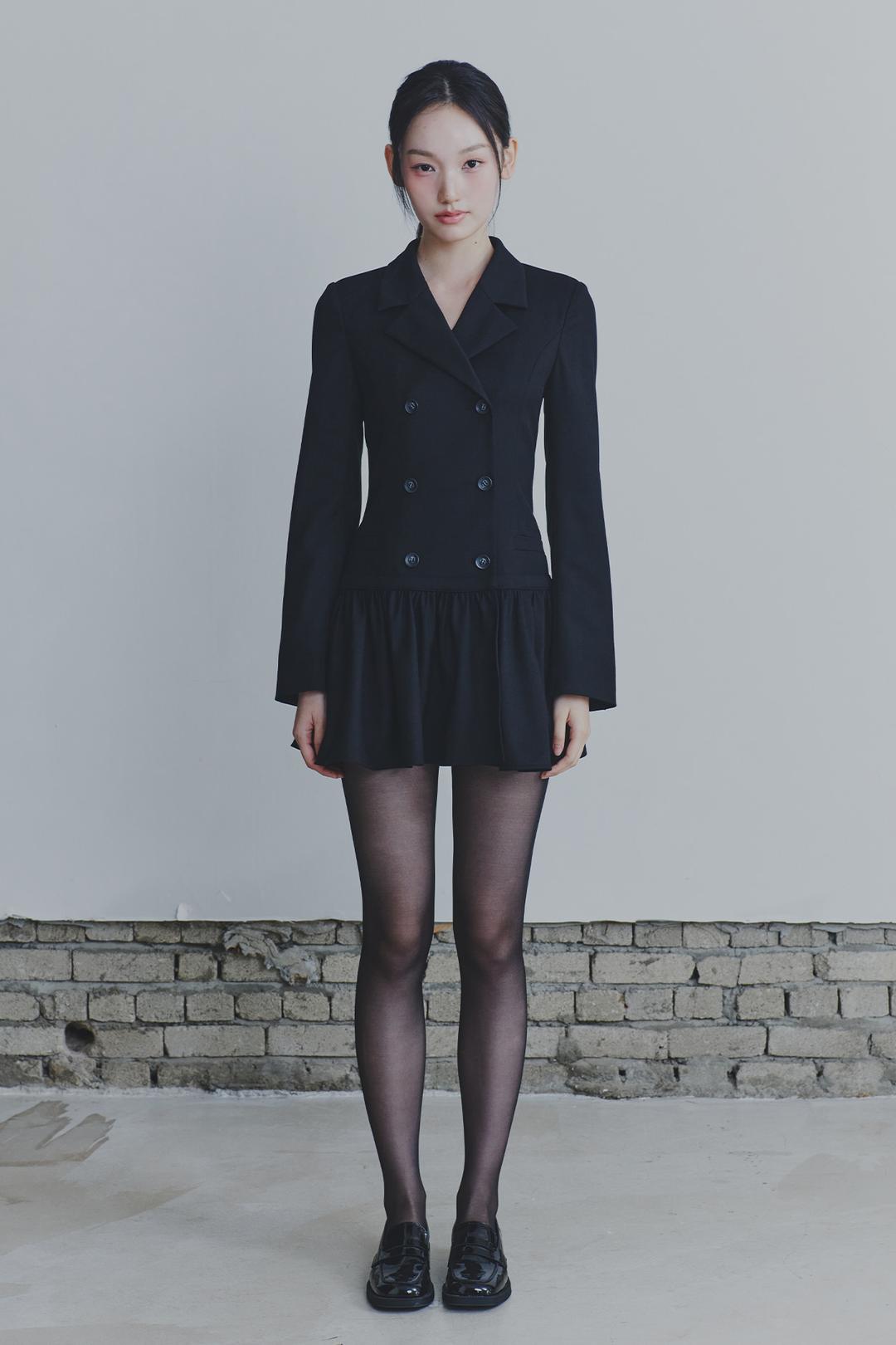 [9/15~] LIORA JACKET DRESS black