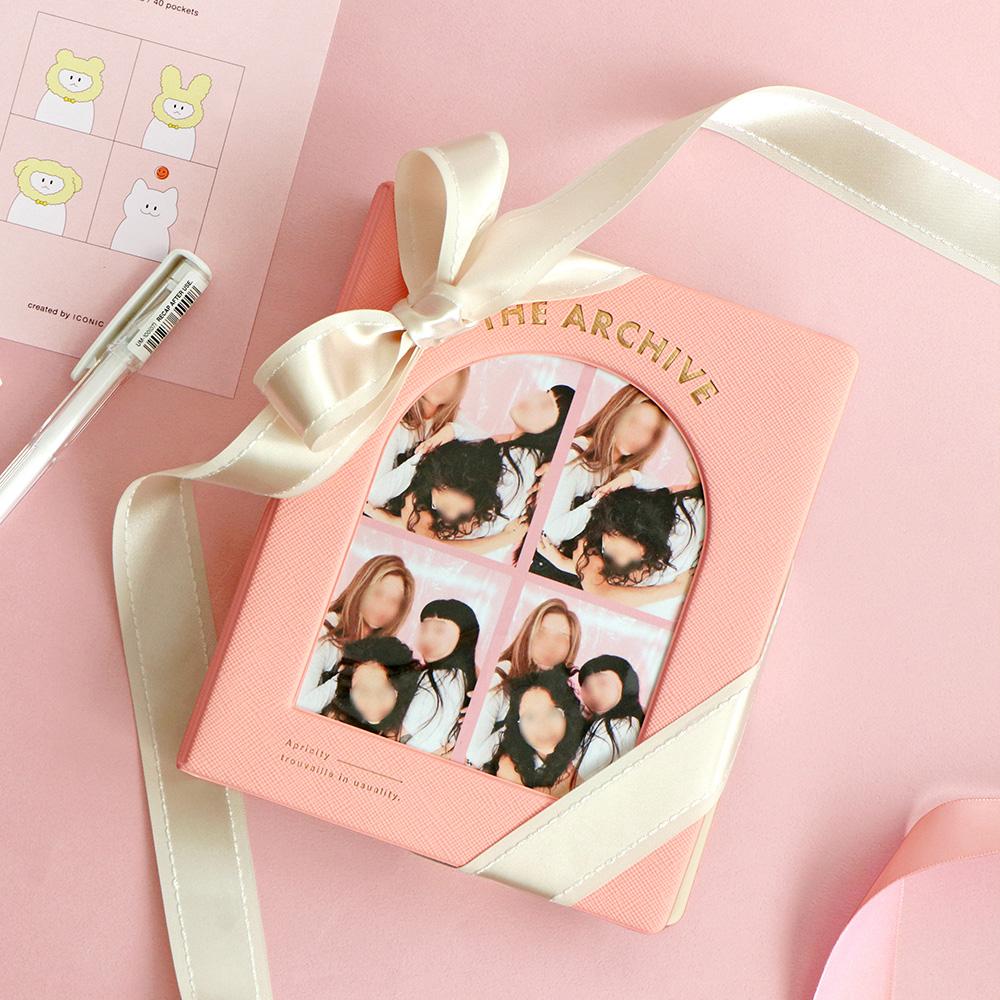 [아이코닉] 아카이브 셀프사진 성장앨범 하루필름 4x6 네컷 포토북 커플 사진첩 인생 선물