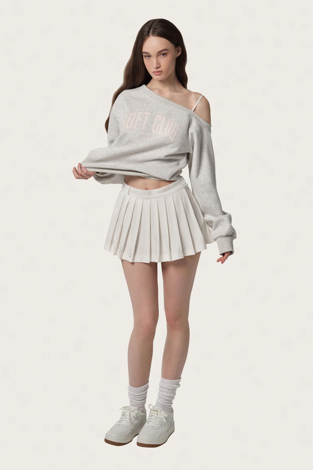 Evening club skirt, White