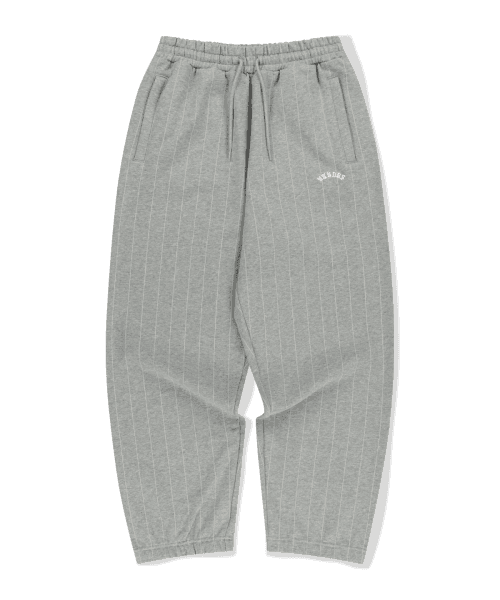 STRIPED SWEAT PANTS (M.GREY)