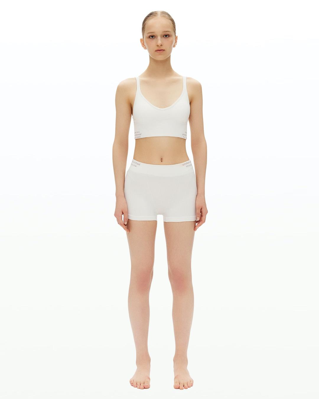 lettering bralette & boy shorts set