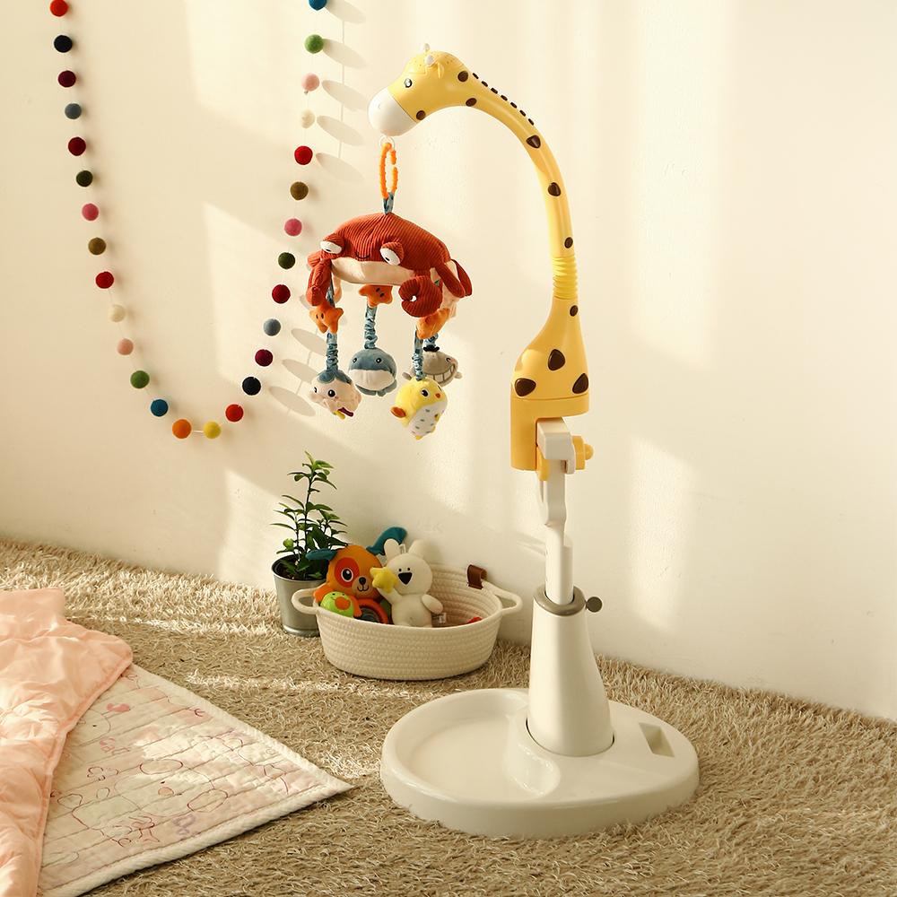 코지드림모빌+거치대+흑백인형 세트 옐로우