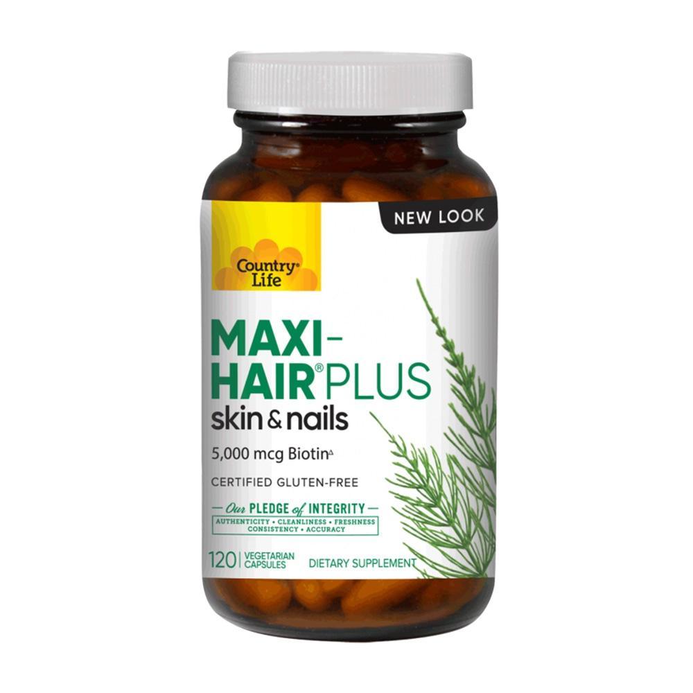 맥시-헤어 플러스 스킨 & 네일 5000 mcg 비오틴, 120 베지캡슐