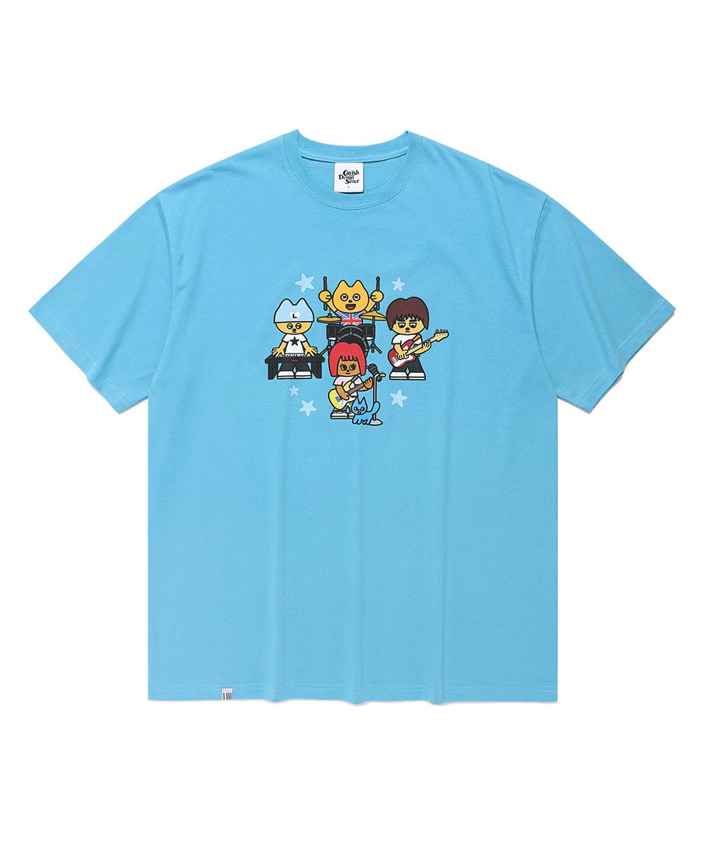 CAVISH X LELBO BROWN U.K TOUR SS TEE[BLUE]