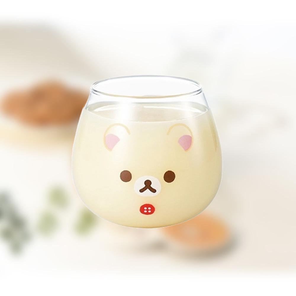 리락쿠마 흔들흔들 유리컵 텀블러 리락쿠마유리컵