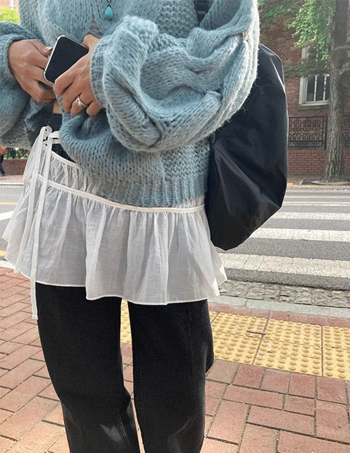 layered apron skirt