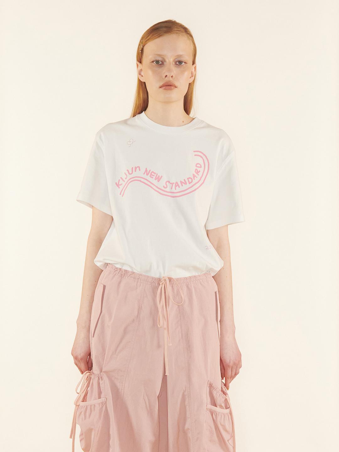 [10/5 순차출고] New Standard T-shirt UNISEX White Pink