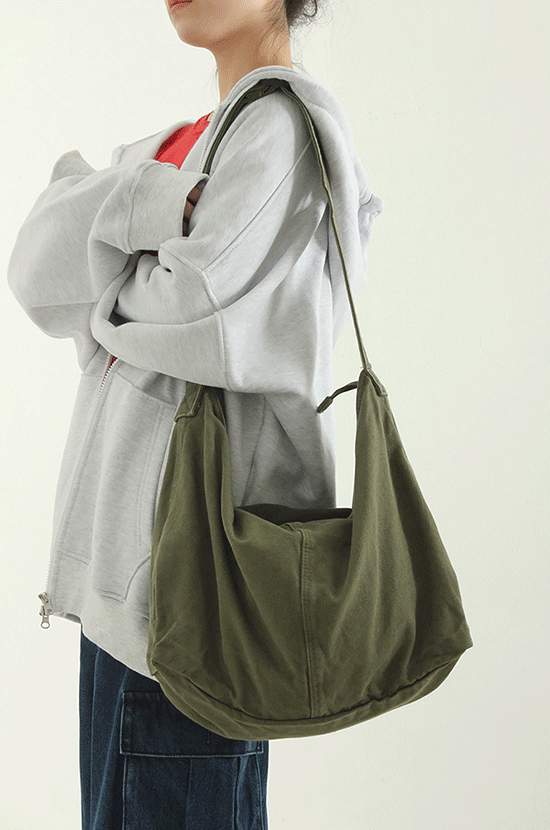 washed cotton square bag