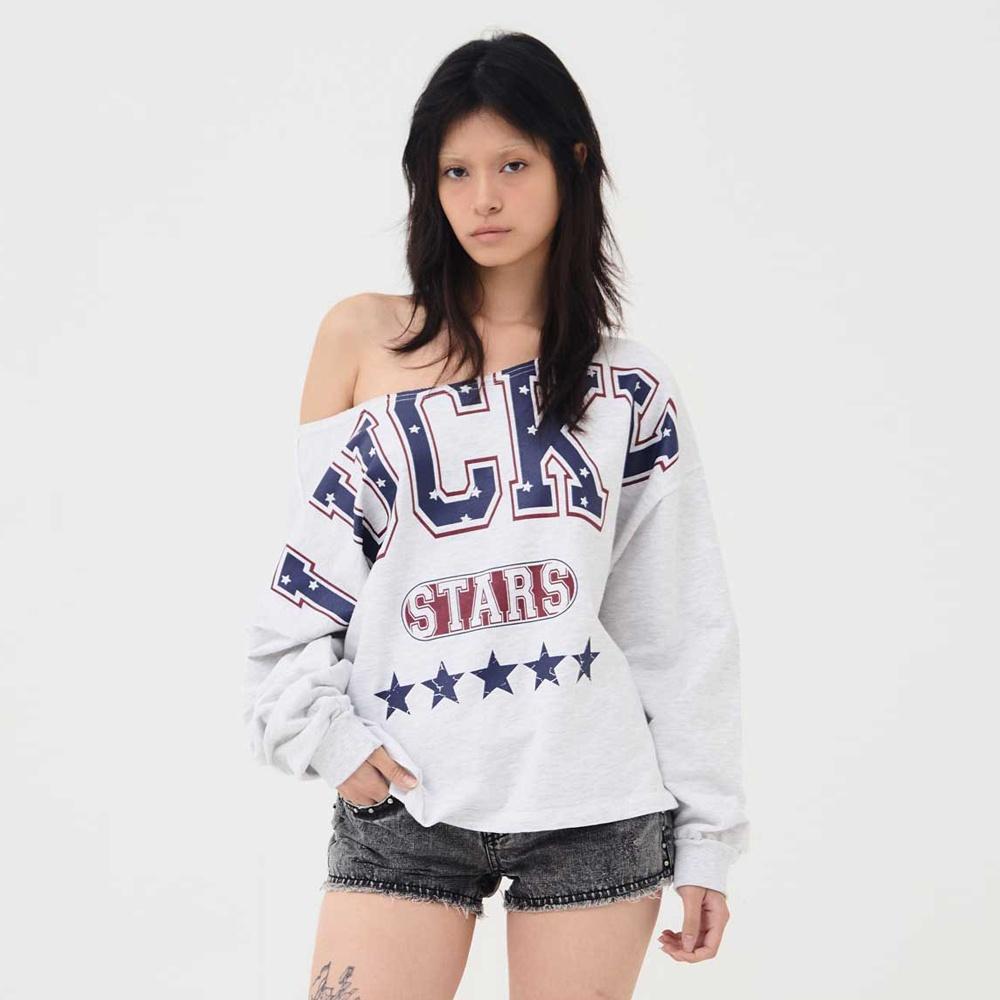 Lucky Stars Sweatshirt Melange Grey